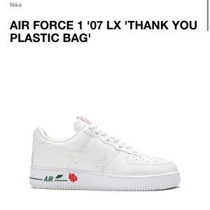 AIR FORCE 1 '07 LX 'THANK YOU PLASTIC BAG' - size 8.5 men’s